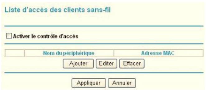 NETGEAR MBR1210 - Pour restreindre l'accès en fonction de l'adresse MAC : - 2