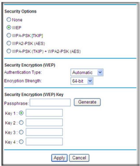 NETGEAR MBR1210 - To configure WEP data encryption: - 1