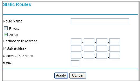 NETGEAR MBR1210 - To configure static routes: - 2