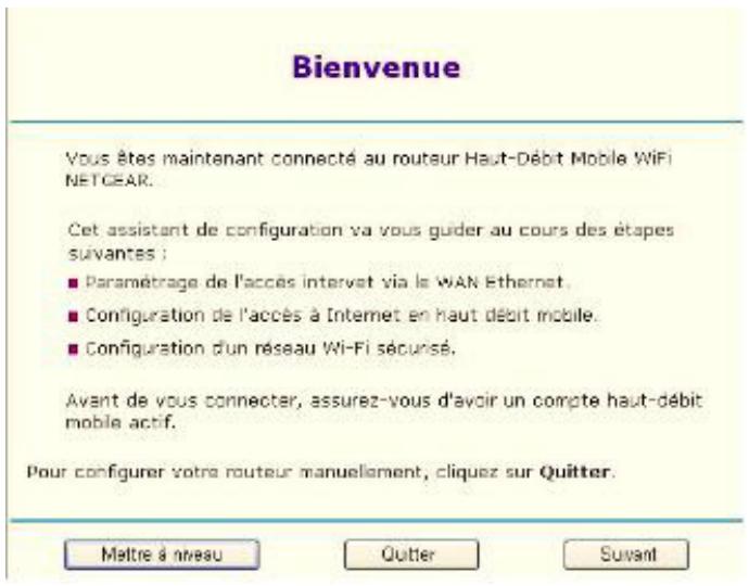 NETGEAR MBR1210 - Accès à l'assistant de configuration après l'installation - 1