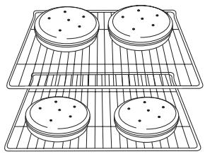 BAUKNECHT GFG461LVS - Baking Layer Cakes on 2 Racks - 1