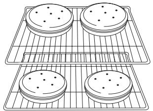 BAUKNECHT GFG461LVS - Cuisson au four des gâteaux à étages, sur 2 grilles - 1