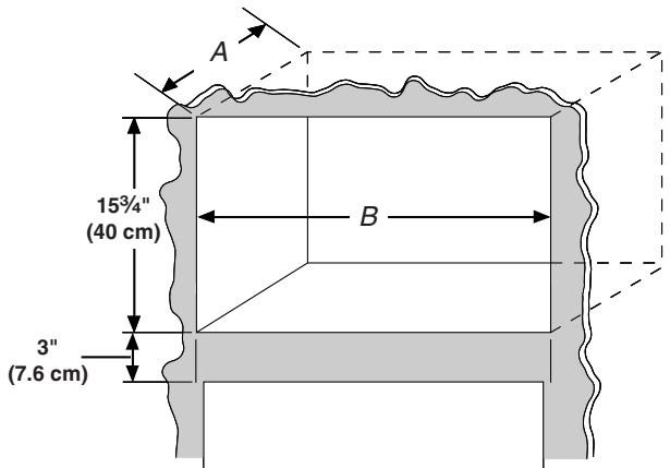 BAUKNECHT MT4155SPS - INSTALLATION INSTRUCTION - Cutout Dimensions - 1