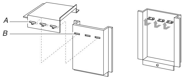 BAUKNECHT MT4155SPS - INSTALLATION INSTRUCTION - Assemblage du conduit l'etal et du conduit supérieur - 1