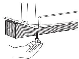 BAUKNECHT WET3300SQ - INSTALLATION INSTRUCTION - Install the front leveling feet - 2