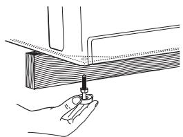 BAUKNECHT WET3300SQ  - INSTALLATION INSTRUCTION - Installation des pieds de nivellement avant - 2