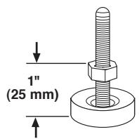 BAUKNECHT WET3300SQ - INSTALLATION INSTRUCTION - Install the front leveling feet - 1