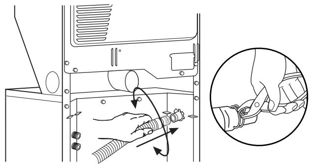 BAUKNECHT WET3300SQ - INSTALLATION INSTRUCTION - Connect the Drain Hose - 2