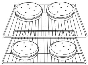 BAUKNECHT WFG381LVS - Cuisson au four des gâteaux à étages, sur 2 grilles - 1