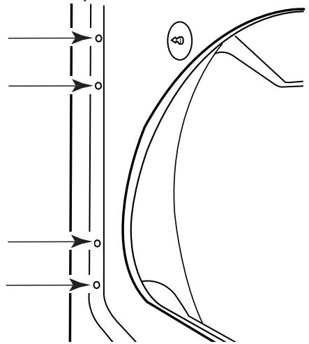 BAUKNECHT WGD7800XW - INSTALLATION INSTRUCTION - Dépose de la porte - 2