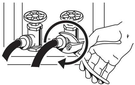 BAUKNECHT WGD7800XW - INSTALLATION INSTRUCTION - RACCORDEMENT DES TUYAUX D'ALIMENTATION (MODÈLES À VAPEUR) - 1