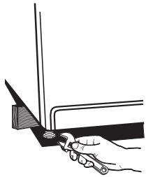 BAUKNECHT WGD7800XW - INSTALLATION INSTRUCTION - RÉGLAGE DE L'APLOMB DE LA SÉCHEUSE - 3