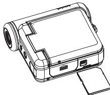 OREGON CAMERA VIDEO WINX - Insertion de de la carte mémoire SD - 1