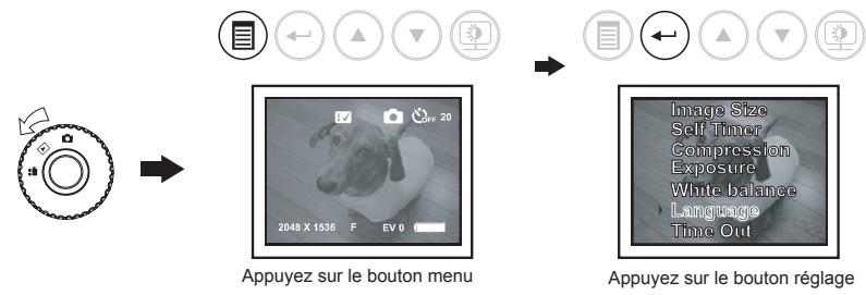 OREGON CAMERA VIDEO WINX - Réglage langue - 1