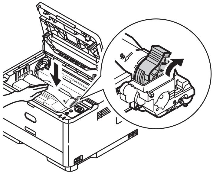 OKI B411DN - Instale o cartucho detoner - 6