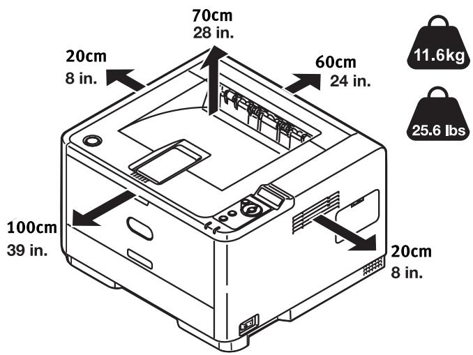 OKI B411DN - Prepare a Location - 1