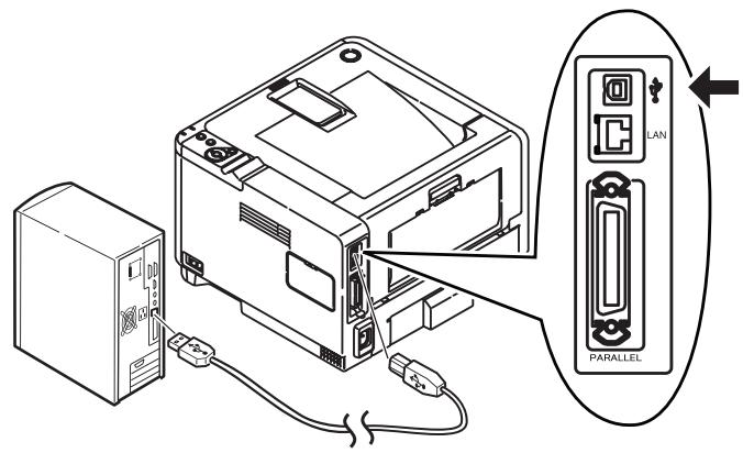 OKI B411DN - USB Connection - 1