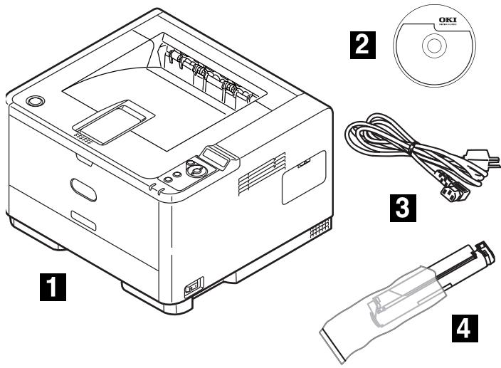 OKI B411DN - Check Package Contents - 1