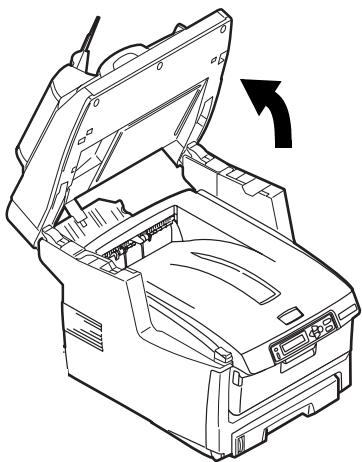 OKI MC560NMFP - Eliminação de atolamentos de papel Na impressora (cont.) - 2