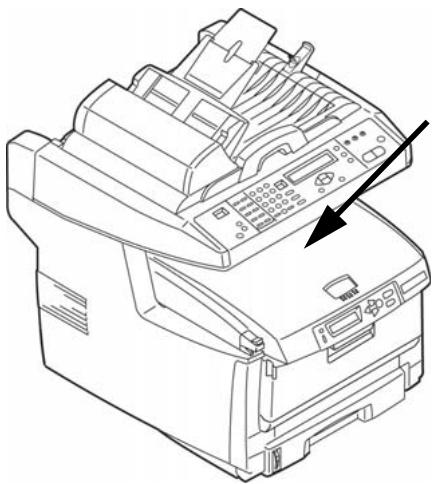 OKI MC560NMFP - Escaninho de saía superior (Face para baixo) - 1