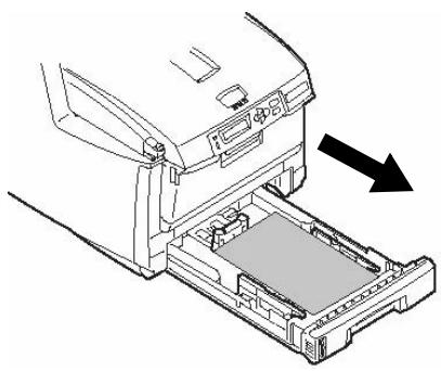 OKI MC560NMFP - Dégagement des bourges   Bourgages dans l'imprimante (suite) - 4
