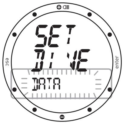 MARES NEMO EXCEL - Paramétrage de l'ordinateur (SET DIVE - DATA) (FIG. 21) - 1