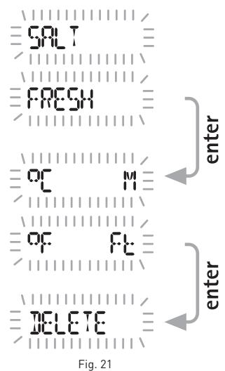 MARES NEMO EXCEL - Paramétrage de l'ordinateur (SET DIVE - DATA) (FIG. 21) - 2