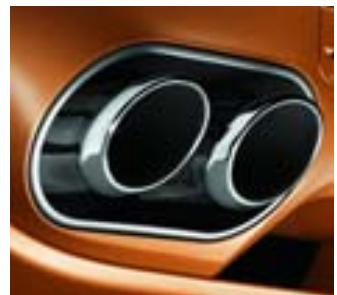 PORSCHE CAYENNE TURBO - Le système d'échappement. - 2