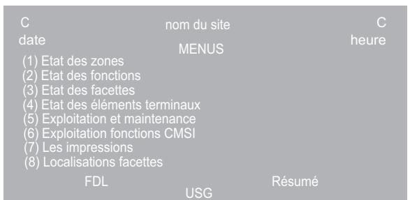 LEGRAND 407 33 - Écran MENUS - 1