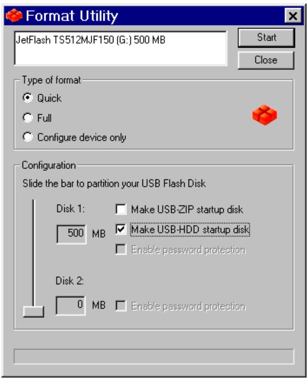 TRANSCEND TS256MJF120 - Configurer JetFlash™ en tant que USB-ZIP : - 2