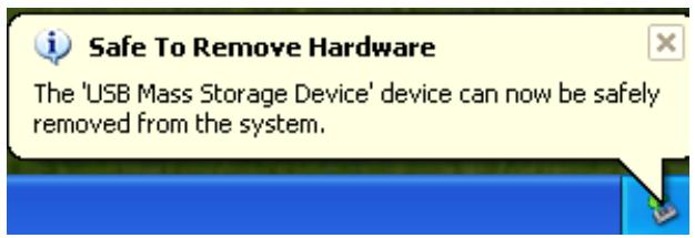 TRANSCEND TS512MJF120 - Pour déconnecter jetflash sous windows me, 2000, & XP - 2