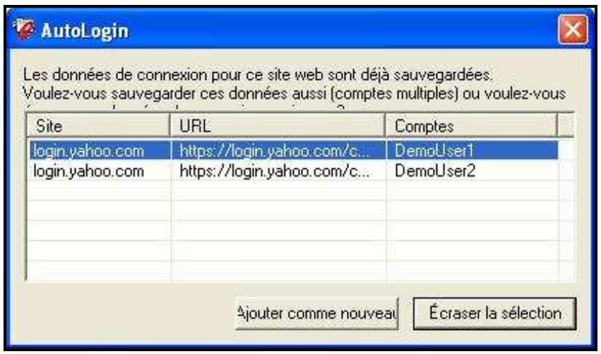 TRANSCEND JETFLASH 300 - Sauvegarder des comptes multiples dans un seul site web - 1
