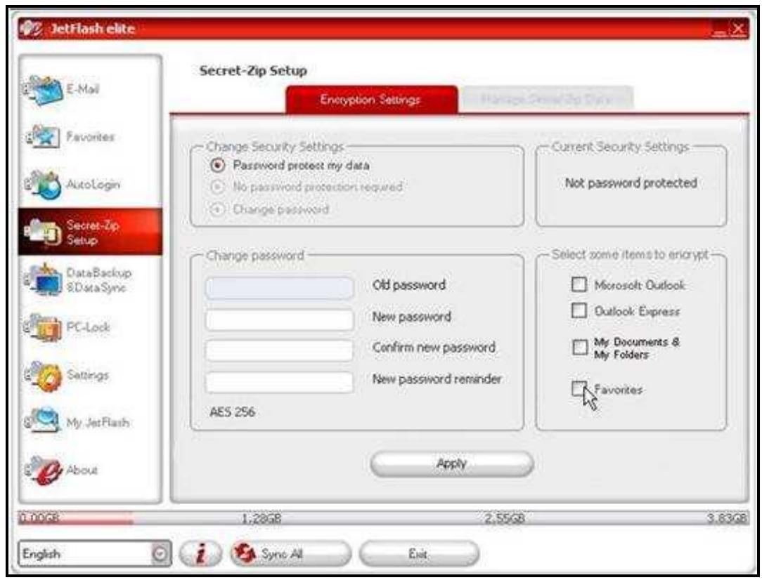 TRANSCEND JETFLASH 330 - Secret-zip fonction - 1