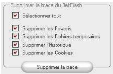 TRANSCEND JETFLASH 600 - Suppression de l'histoire de navigation internet - 1