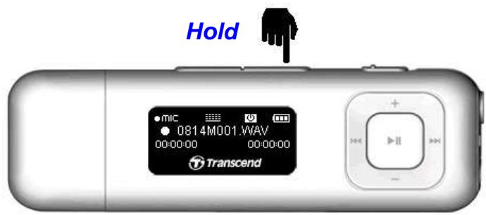 TRANSCEND MP330 - Mode ENREGISTREMENT - 2