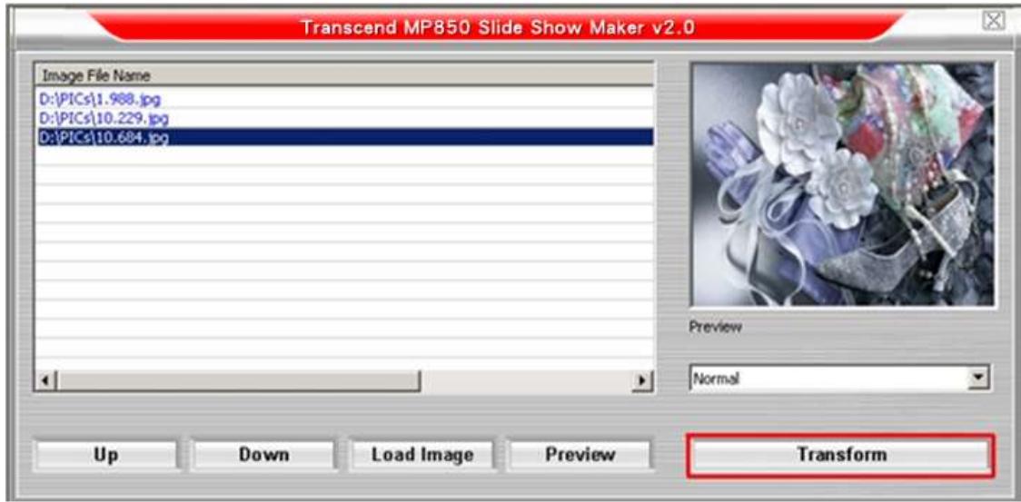 TRANSCEND MP850 - Créateur de diaporama - 3
