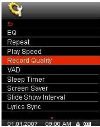 TRANSCEND MP850 - Qualité d'Enregistrement - 1