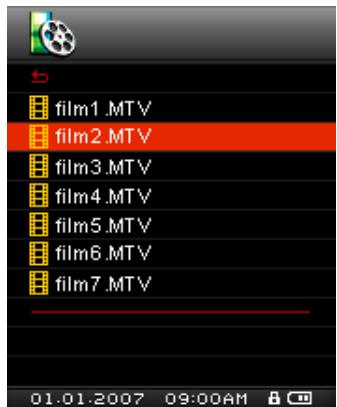 TRANSCEND MP850 - Jouer des fichiers video MTV - 2