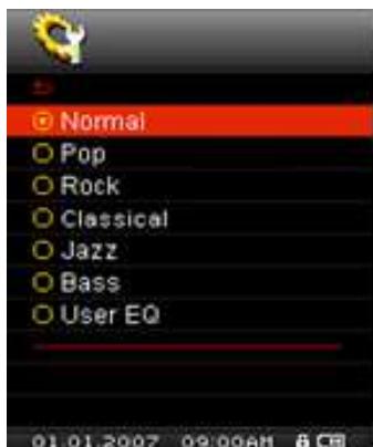 TRANSCEND MP850 - Mode Egaliseur (EQ) - 2