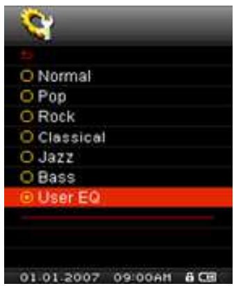 TRANSCEND MP850 - Personnalisation Utilisateur EQ - 2