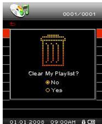TRANSCEND MP850 - Retirer une chanson de la liste (My Playlist) - 9