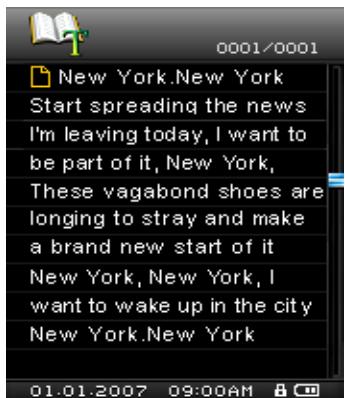 TRANSCEND MP850 - Lire des fichiers TXT et E-book - 2