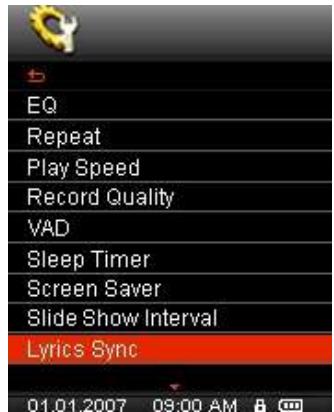 TRANSCEND MP850 - Paroles Synchronises - 1