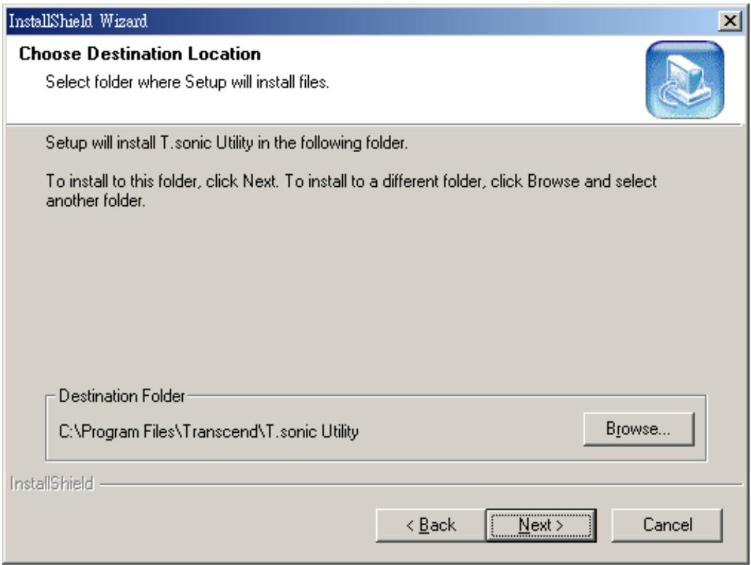 TRANSCEND MP850 - Installer le logiciel du MP850 - 2