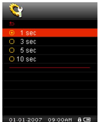 TRANSCEND MP850 - Intervalle du diaporama - 2