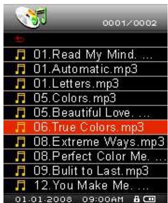 TRANSCEND MP850 - ■ List de lecture - 4