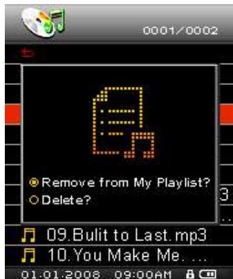 TRANSCEND MP850 - Retirer une chanson de la liste (My Playlist) - 6