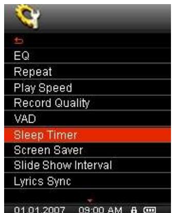 TRANSCEND MP850 - Sommeil - 1