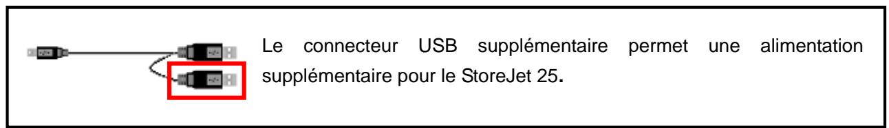 TRANSCEND STOREJET 25F - L'OS ne reconnaît pas le StoreJet 25 - 1