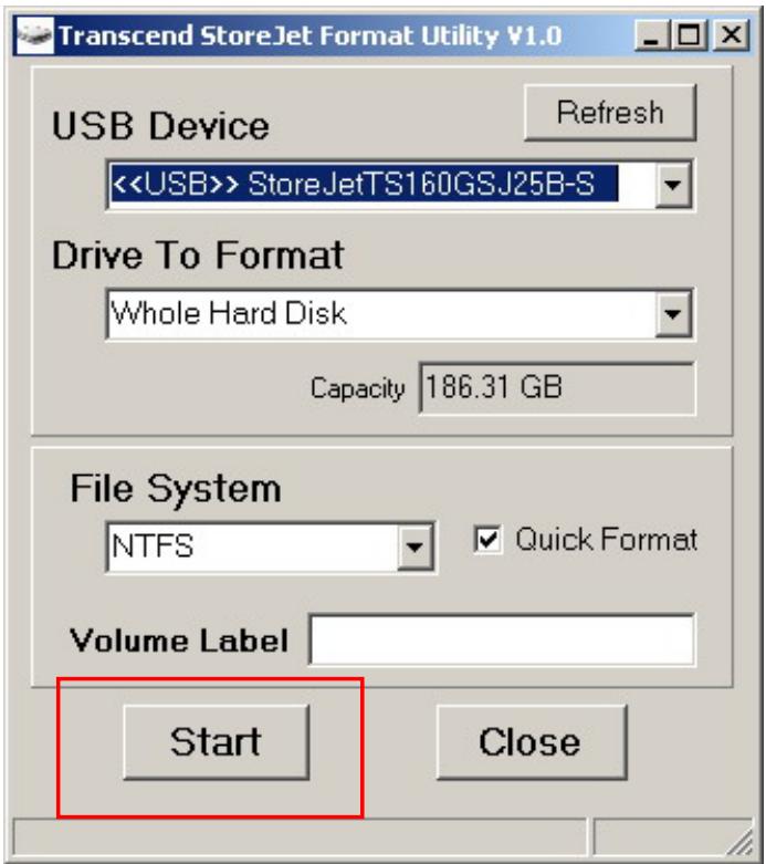 TRANSCEND STOREJET 25F - Windows® 7/Vista - 3